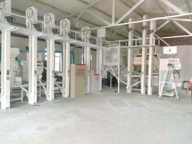 濰坊臨朐大關鎮(zhèn)日產(chǎn)20噸小米成套加工設備安裝完畢